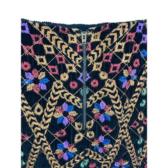 Anthropologie Farm Rio Embroidered Corduroy Mini Skirt Size Small - Picture 9 of 14